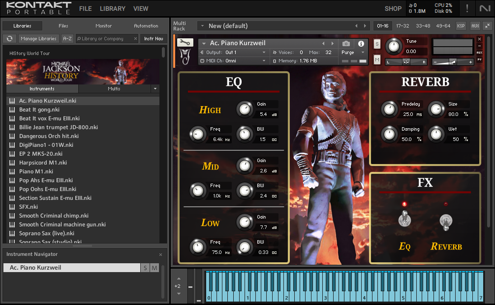 kontakt bank - history world tour